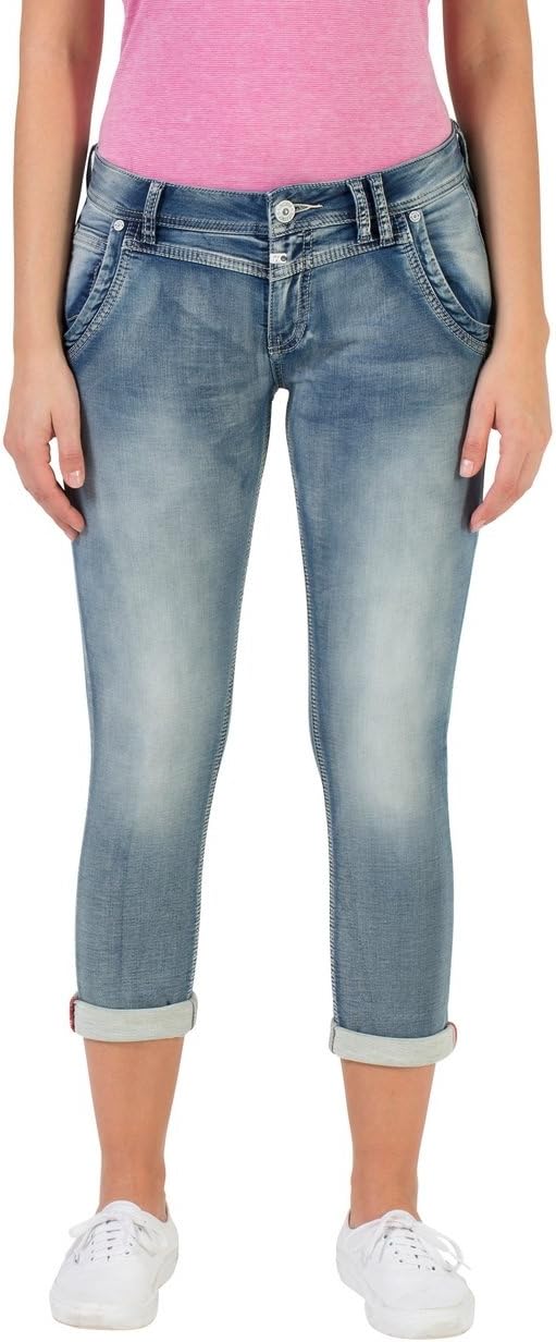 Timezone Damen Nalitz Slim Jeans 26W Blau (Aqua Blue Wash 3039), 26W Blau (Aqua Blue Wash 3039)