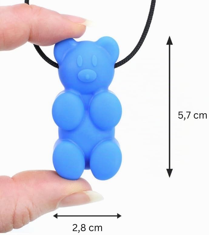 ARK Kauhalskette Bär – sichere Kauhilfe im Gummibär-Design, schadstofffrei, in 3 Härtegraden, sensor