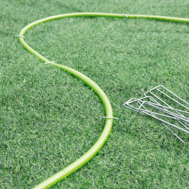 Graxury 100 Stück 20cm Ø 3mm Schwere Gartennägel Stahlpfähle - Verzinkte Stahlklammern zur Sicherung