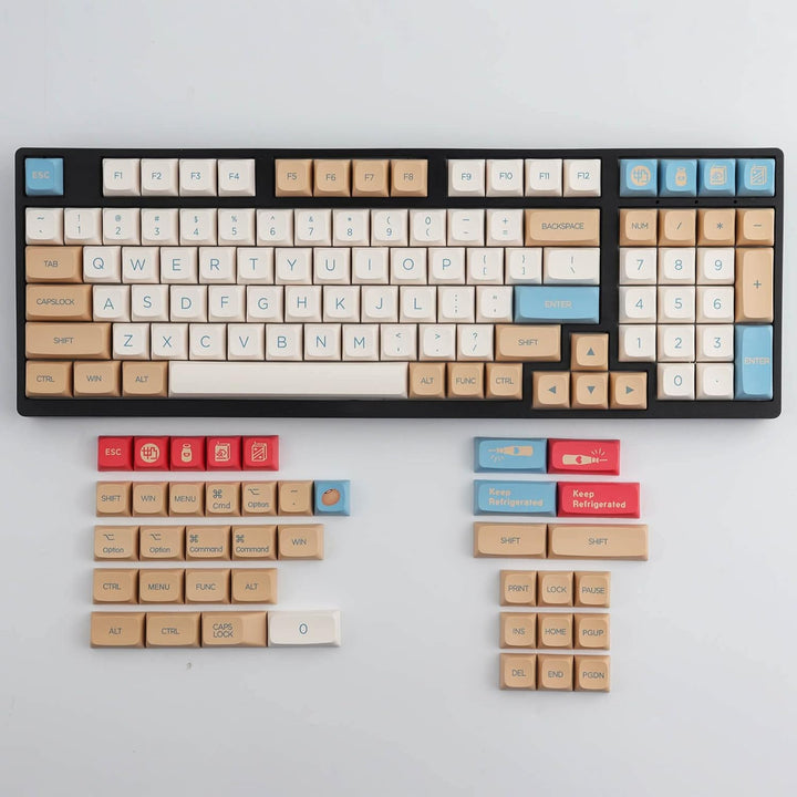 Keycaps PBT XDA Profil Keycaps 138 Tasten ANSI(US) Layout Keycaps Dye-Sublimation für Gateron Kailh