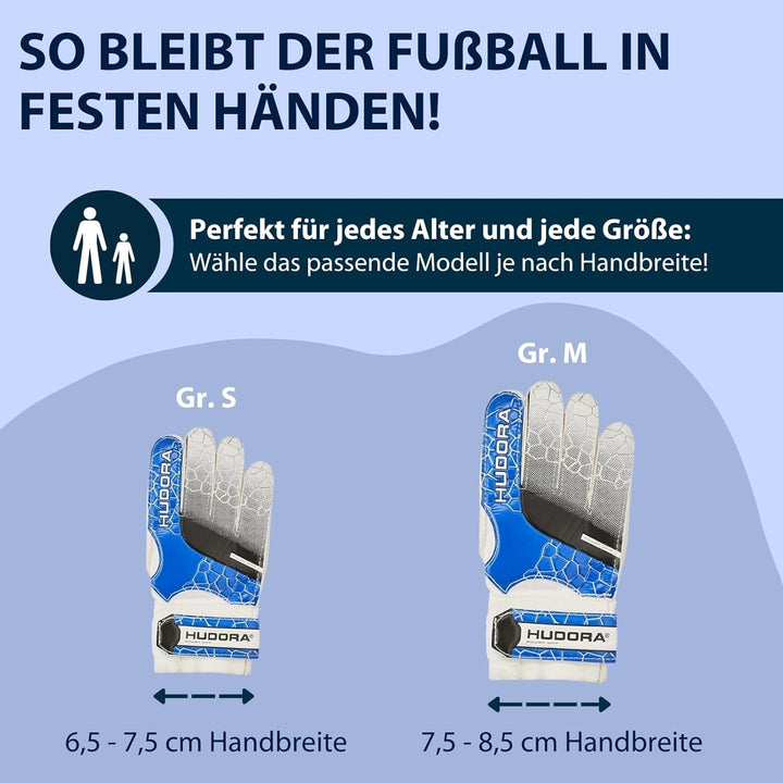 HUDORA Fussballtor Stadion - Standfestes Fussballtor für Kinder & Erwachsene - wetterfestes Fussball
