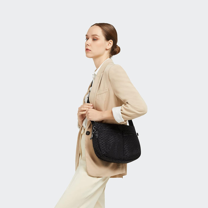 Kipling Damen Izellah Crossbody Super Leicht Alltag Geldbörse Nylon Schultertasche 13''L x 9''H x 4.