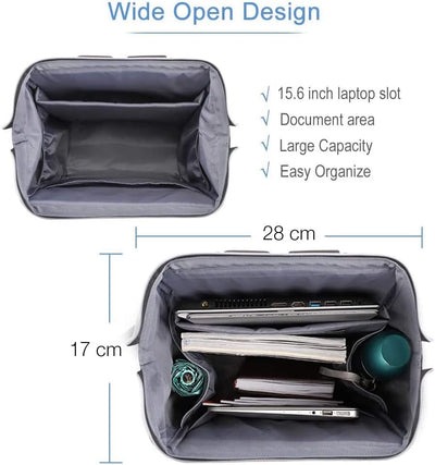 Lekesky Rucksack Damen für Schule Uni Reisen Freizeit Job mit Laptopfach & Anti Diebstahl Tasche, Sc