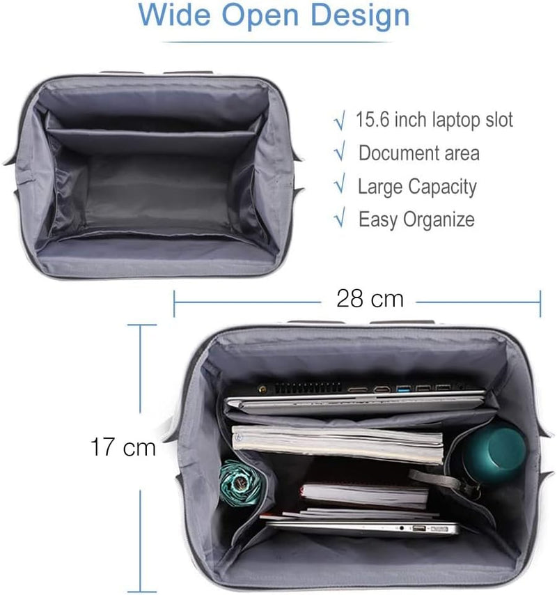 Lekesky Rucksack Damen für Schule Uni Reisen Freizeit Job mit Laptopfach & Anti Diebstahl Tasche, Sc