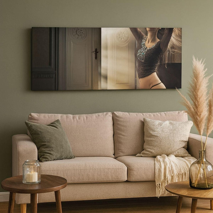 Panorama Bilder auf Leinwand 100x40cm Leinwandbild Schönheit Club Kosmetik Disco Gross Wanddeko Bild