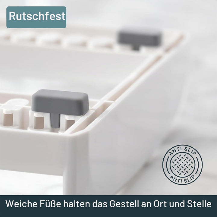 YouCopia Bakeware Rack StoreMore verstellbar, Kunststoff, Weiss, Standard