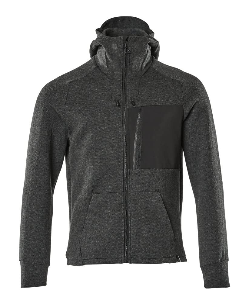 Mascot Kapuzensweatshirt, Reissverschluss Kapuzensweatshirt Grösse S, Schwarz-meliert/Schwarz