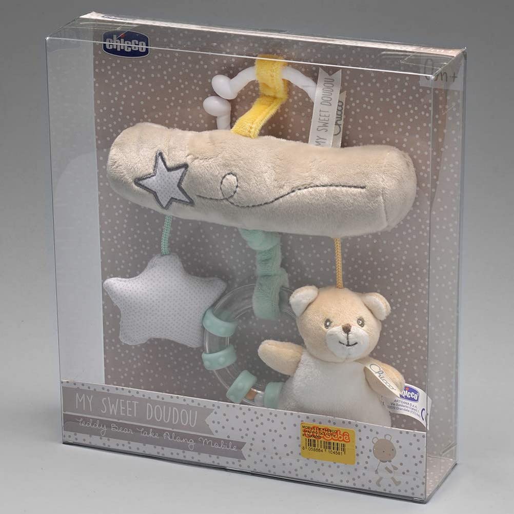 Chicco 00009715000000 TEDDYBÄR MOBILE (FÜR UNTERWEGS) (DOU DOU), mehrfarbig