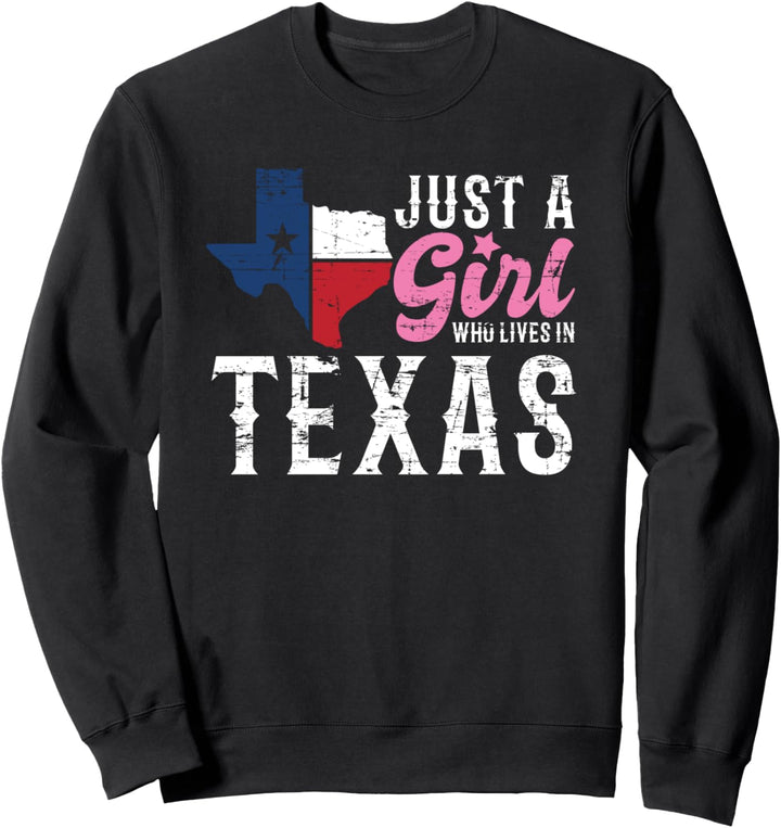 Nur ein Mädchen das in Texas lebt Texanerin Texas Sweatshirt