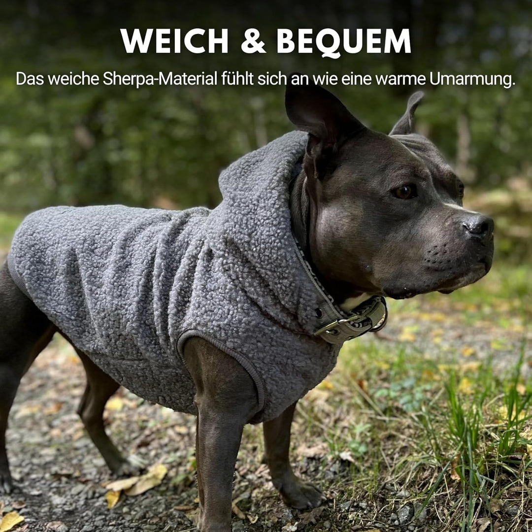 Spark Paws Dog Sherpa - Premium Quality, Suitable for All Breeds - Grey - M M Grey, M Grey