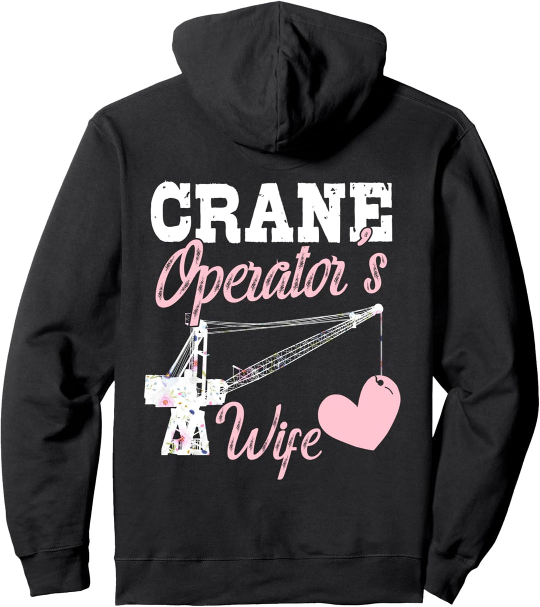 Kranführer Geschenke Design auf der Rückseite der Kleidung Pullover Hoodie
