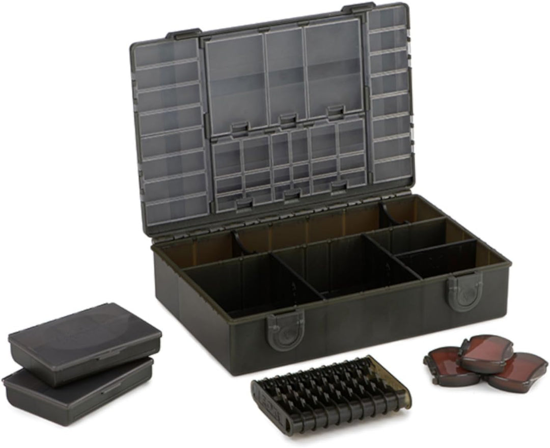 Fox Edges Loaded Medium Tackle Box 27x19x7cm - Angelbox für Karpfenzubehör, Tacklebox zum Karpfenang