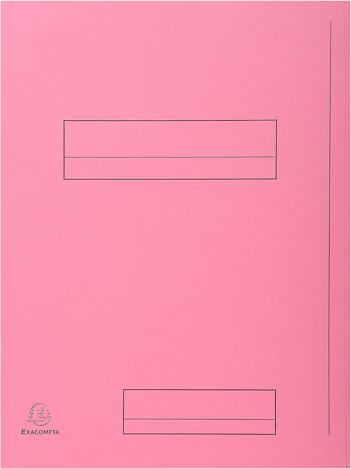 Exacompta 335000E Packung mit 50 Aktenmappen Super, 2 Klappen, Karton 210g/qm, praktisch und robust,