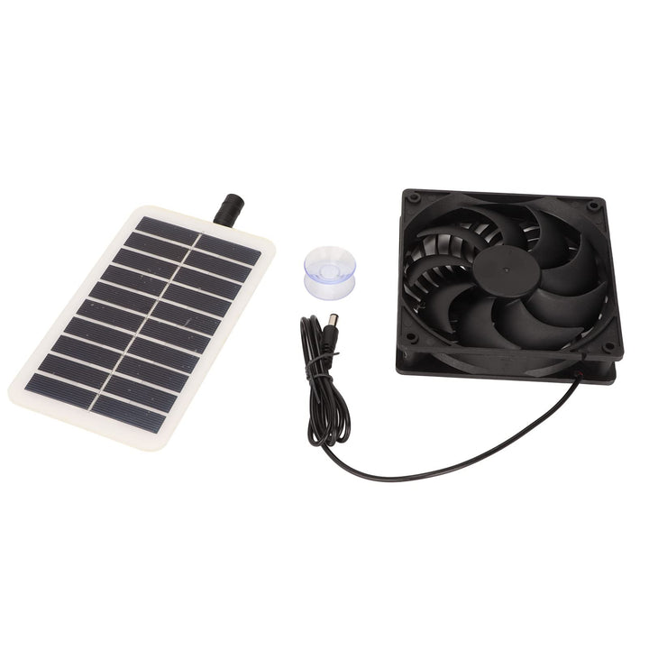 Haofy 15W Wasserdichtes Solarpanel-Lüfter-Kit, Solar-Ventilator-Abluftventilator für Gewächshaus, Da