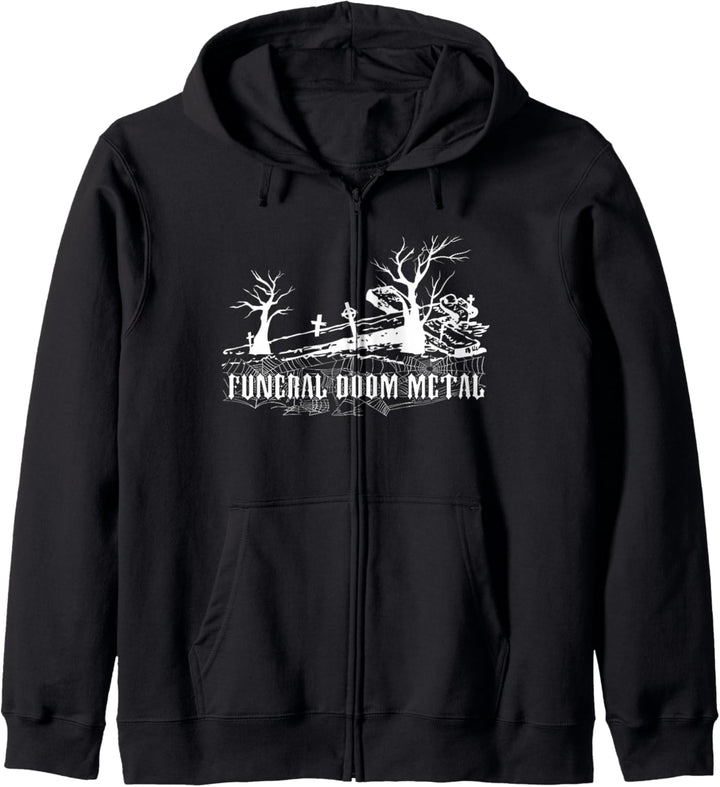 Funeral Doom T-Shirt Metall Konzert Festival Dunkelheit Kapuzenjacke