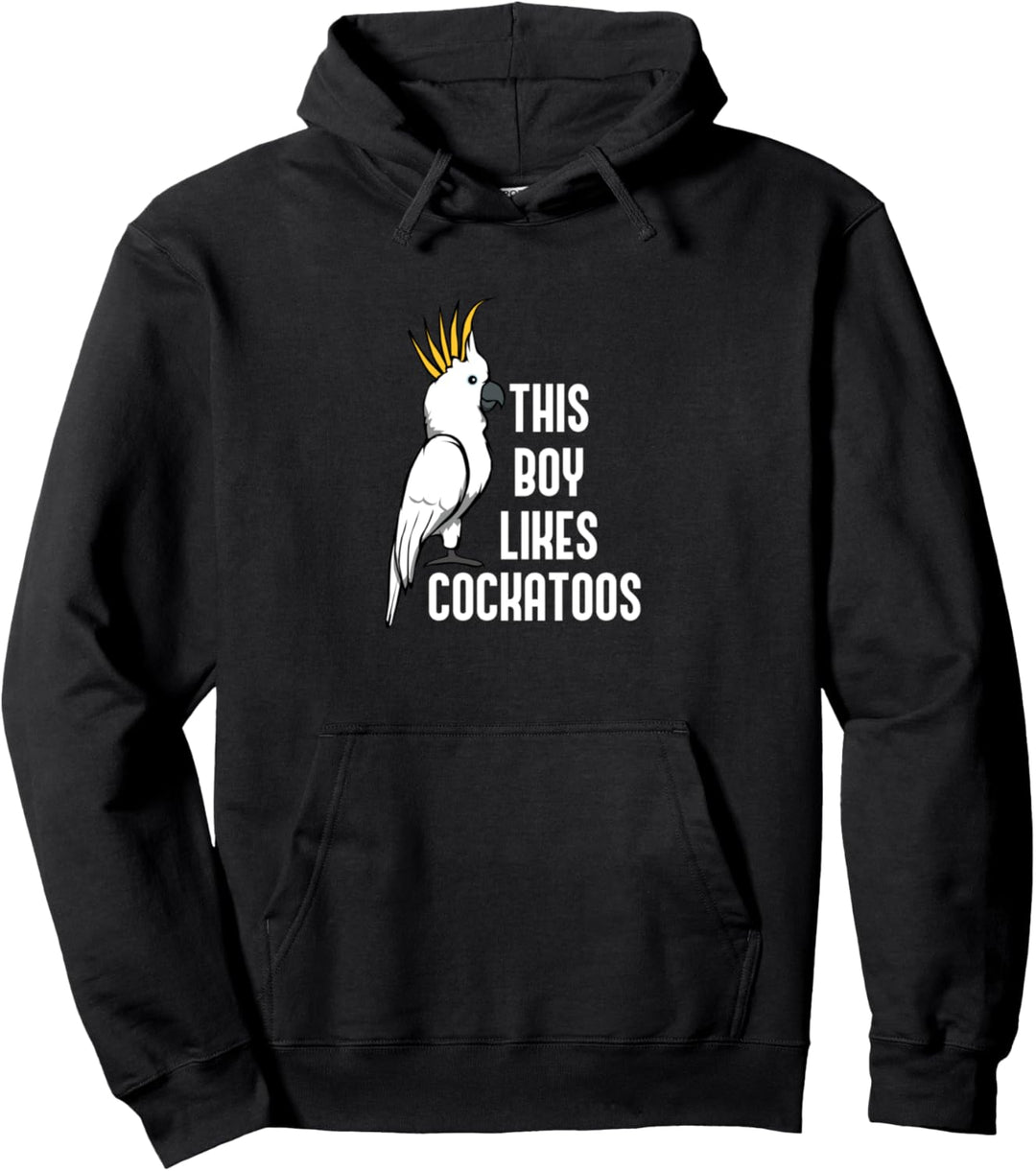 Junge mag Kakadus Niedlicher Nymphensittich Vogel Pullover Hoodie