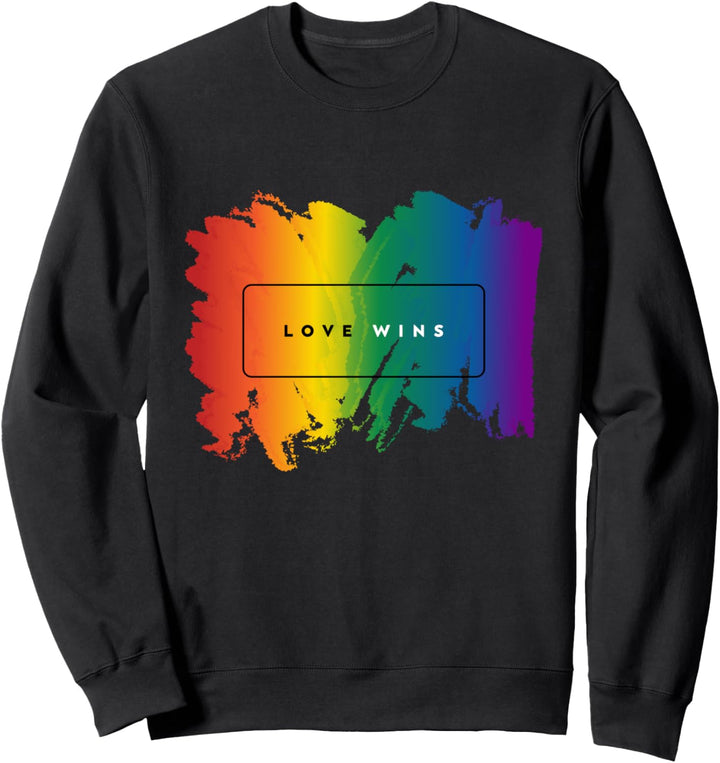 Liebe gewinnt LGBT Stolzflagge Gleichberechtigung der Sweatshirt