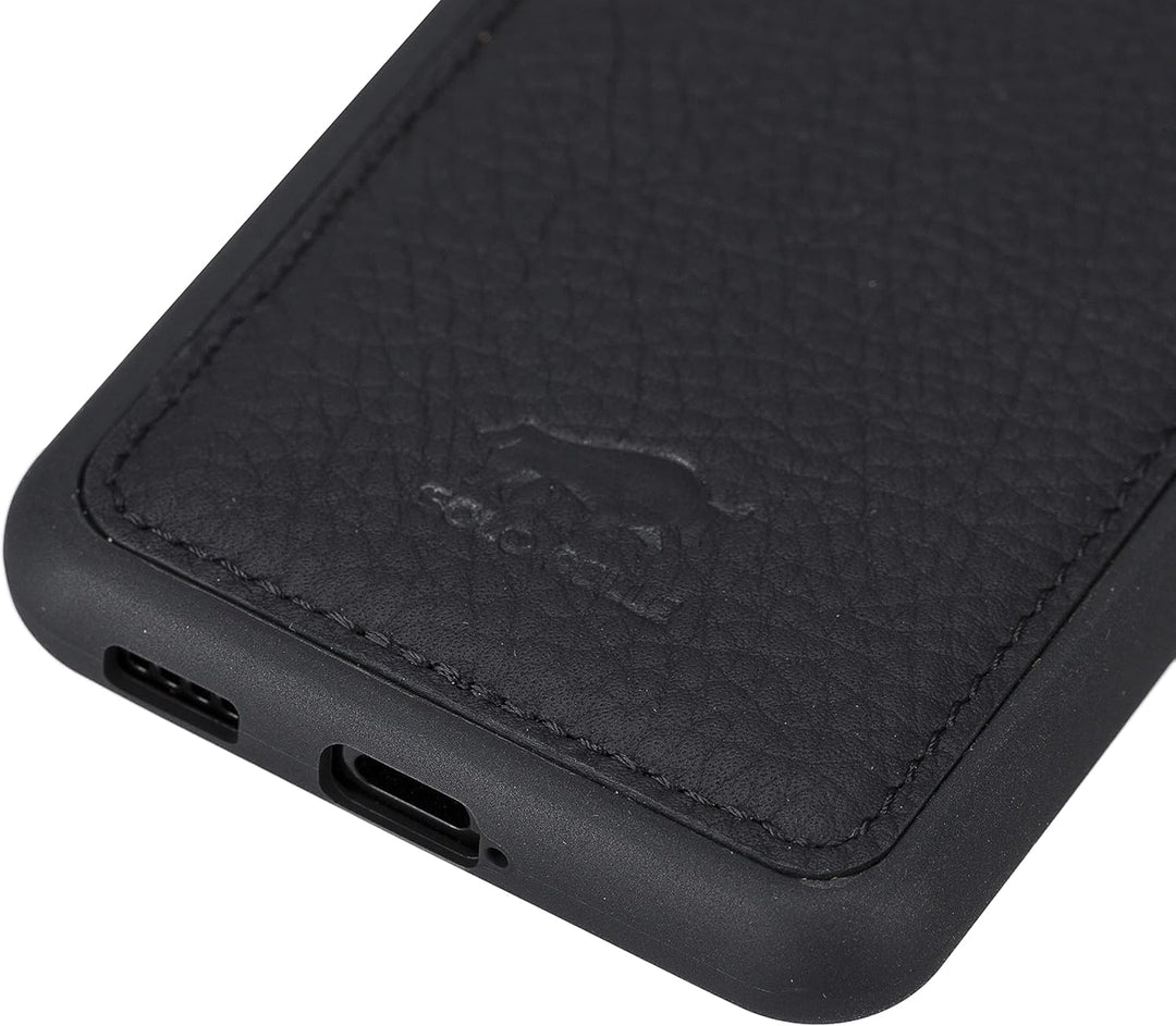 Solo Pelle Lederhülle für das Samsung Galaxy S22 Hülle aus echtem Leder, Model: Stanford (Matt Schwa