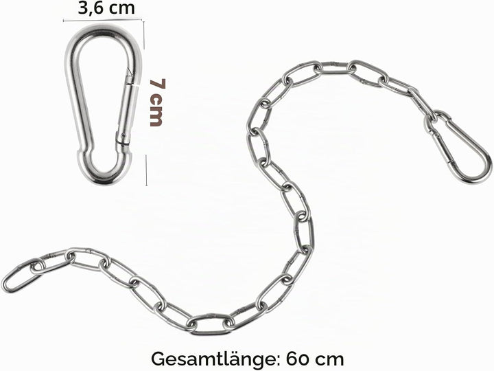 Milisten Trizeps-verlängerungskette Aus Hochwertigem Eisen Pull-down-Kette Mit Doppelgriff Fitnesszu