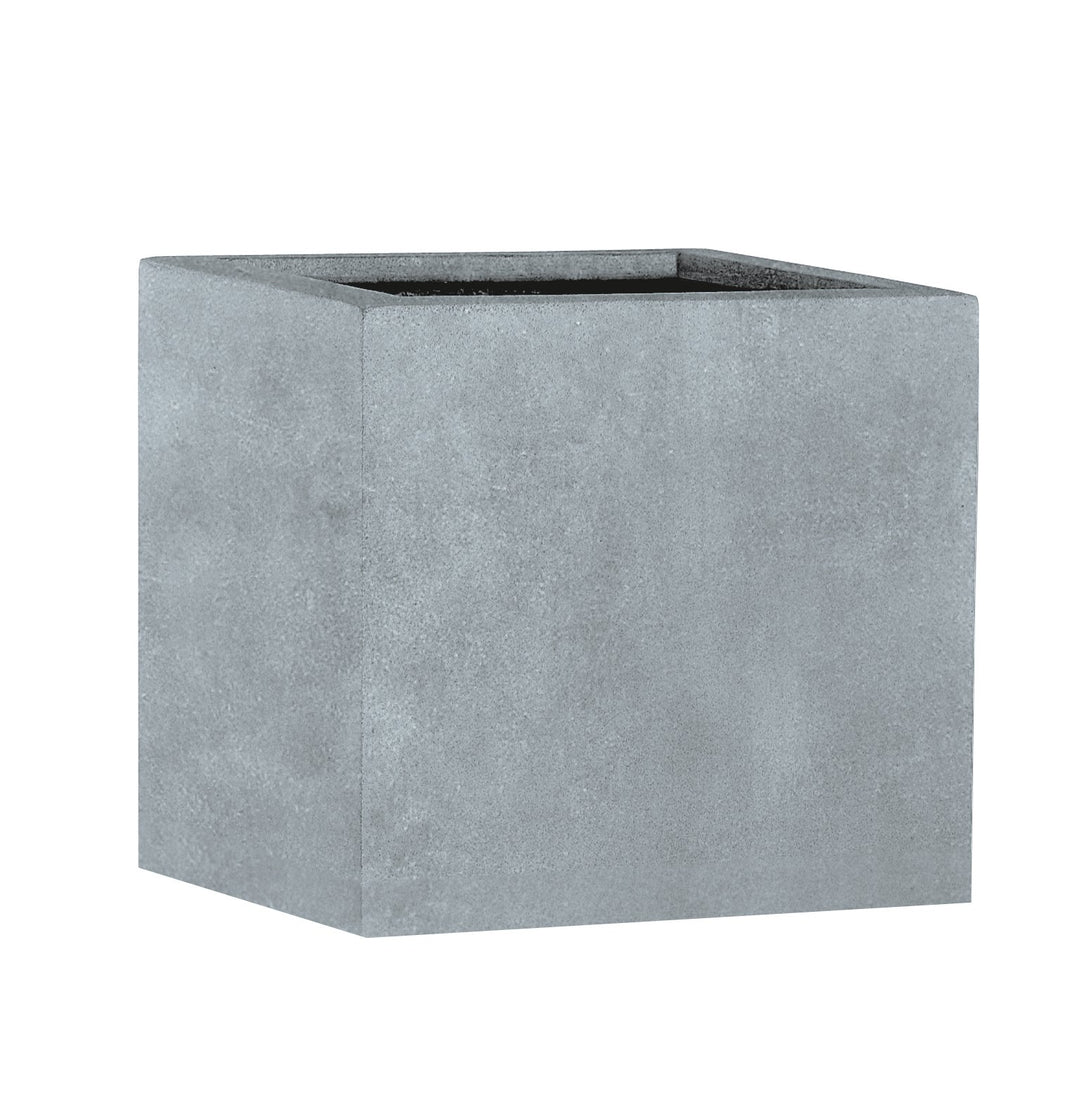 Casa Mina Esteras Pflanzkübel gross aussen - Fiberglas Blumenkübel 27x27x27cm - Premium Pflanzgefäss
