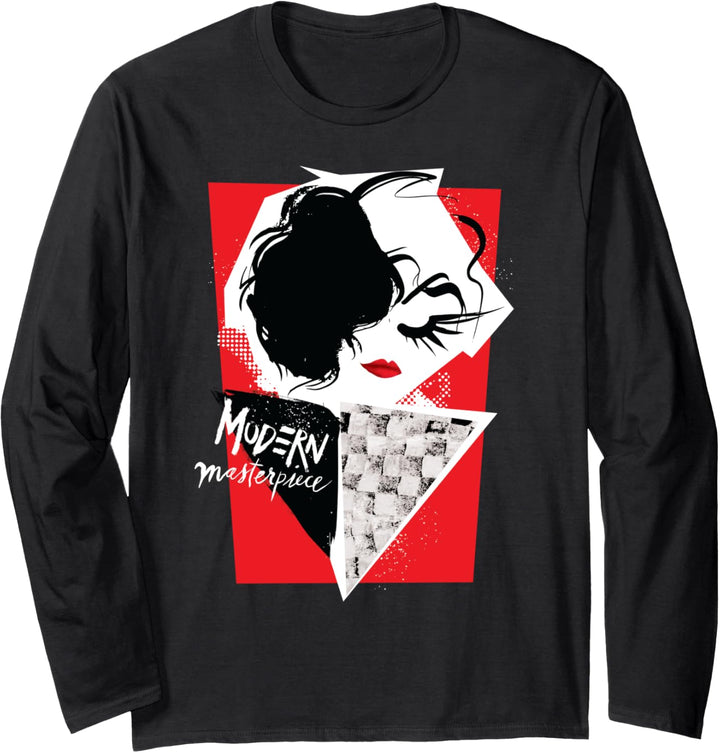 Disney Cruella Modern Masterpiece Collage Langarmshirt