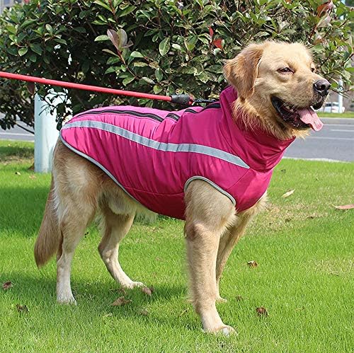 Idepet Wasserdichter Hundemantel Winter Warme Jacke, Winddichte Haustierkleidung Hundejacke Outfit f