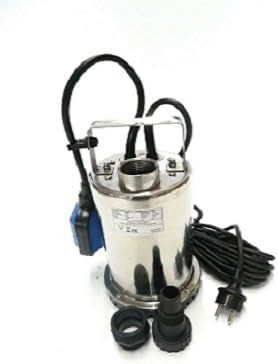 Flachsaugpumpe Edelstahl 750 Watt Kellerpumpe, Tauchpumpe, Poolpumpe
