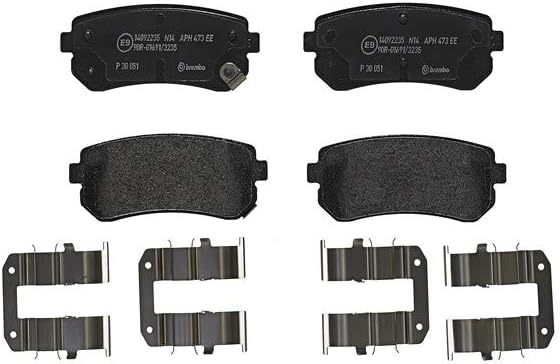 Brembo P30051 Hintere Bremsbeläge, Anzahl 4 Single, Single