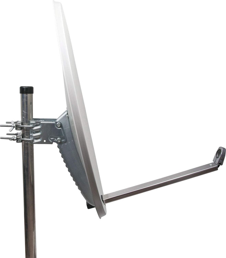 Schwaiger Aluminium Offset-Antenne lichtgrau (80 cm)