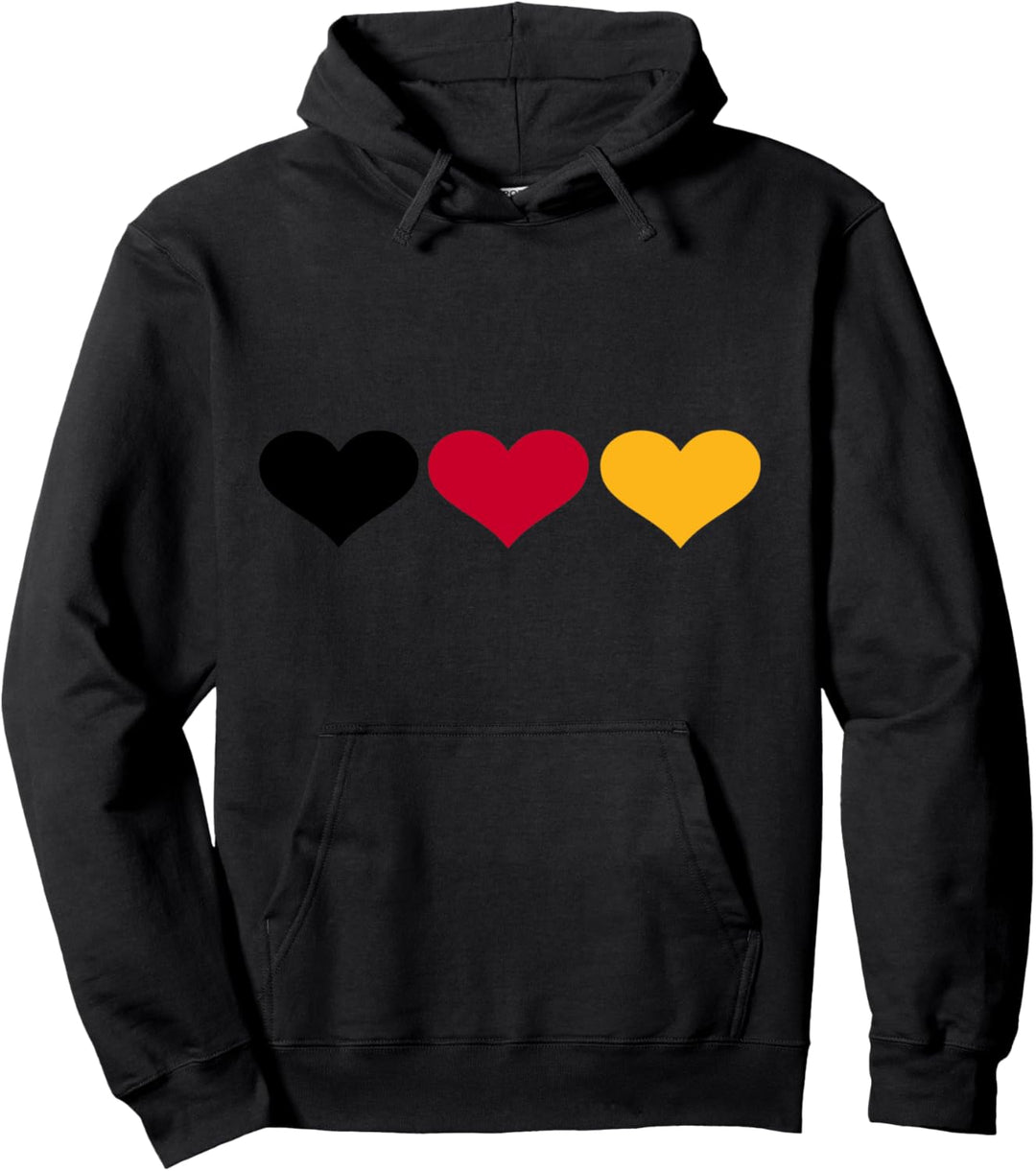 Deutschland Herzen Pullover Hoodie
