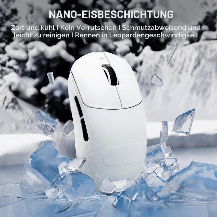 ATTACK SHARK X8 Ultra 8KHz Drahtlose Gaming-Maus, 55g Ultraleicht, Nordic 52840, PAW3950MAX, 42KDPI,