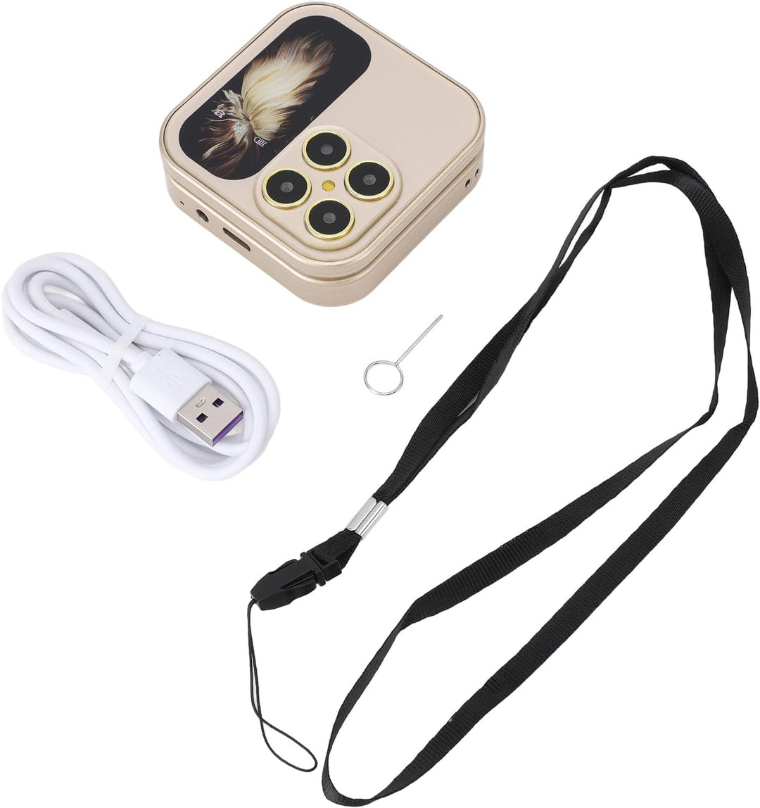 Tosuny 2G Klapphandy, Faltbares Mi NI Handy mit Dual Nano SIM, 1,77 Zoll Display, HD Rückkamera, UKW