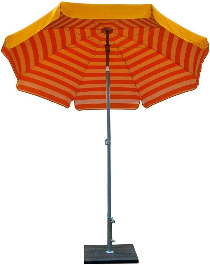 Maffei Art 181 Venezia Sonnenschirm rund Baumwolle Duplex Durchmesser 200 cm Made in Italy Gelb, Gel