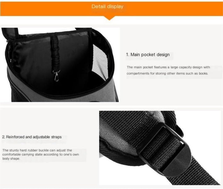 Katzenrucksack Grosse Katzen, Hunderucksack mit Seitentaschen und Verstellbaren Gurten, Katzen Rucks