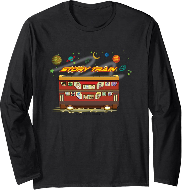 Rick and Morty Story Train Langarmshirt