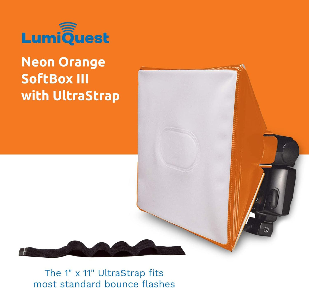 LumiQuest SoftBox III LQ-119S, Flash Diffuser & Light Softener, Universal Classic Design for Externa
