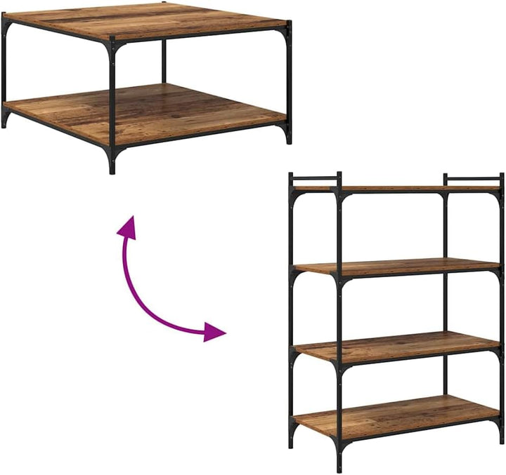 vidaXL Regalbrett 4 pcs Braun 80 x 40 x 1,5 cm Holzwerkstoff, Robuste Bücherregal-Platte, rechteckig