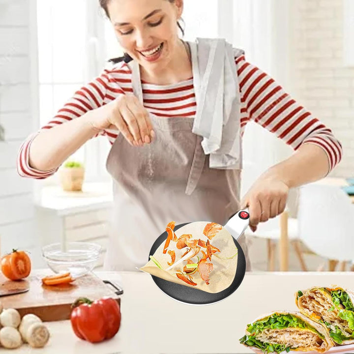 Instant-Crêpe-Maker, Crêpe-Maker, Crêpe-Grillpfanne, 7,8 Zoll automatische Temperaturregelung Instan
