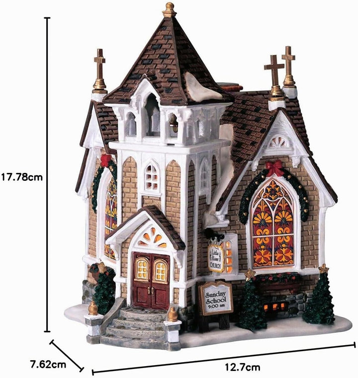 Lemax Christmas Village Little River Church Batteriebetriebene LED – 45069