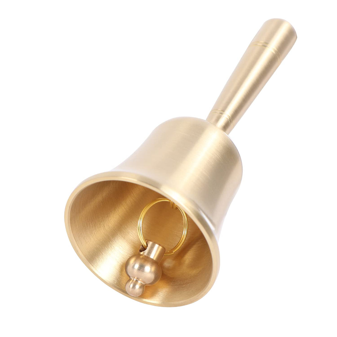 Handglocke im traditionellen Stil – Laute Handglocken aus massivem Messing, sehr Laute Handklingel f
