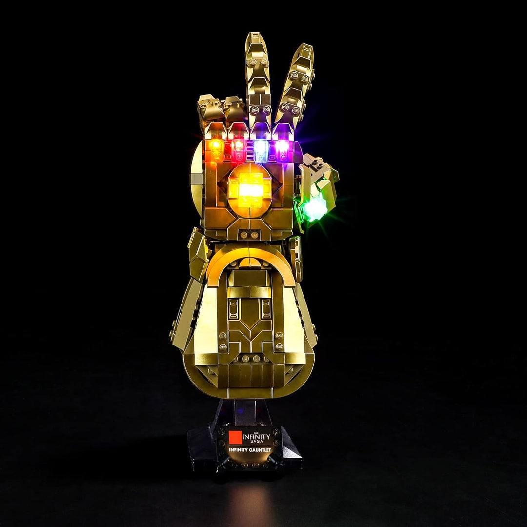 BRIKSMAX Led Beleuchtungsset für Lego Marvel Infinity Handschuh - Compatible with Lego 76191 Baustei