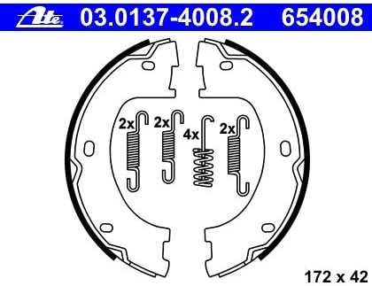 ATE 03.0137-4008.2 Bremsbackensatz, Feststellbremse