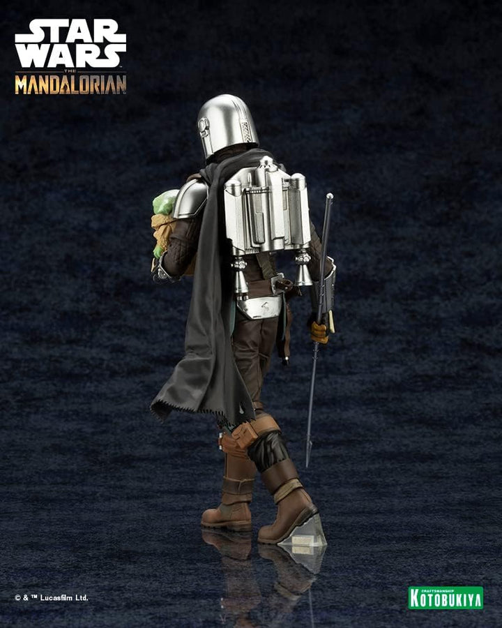 Kotobukiya - Star Wars: The Mandalorian - ARTFX+ Mandalorian & Grogu with Beskar Staff