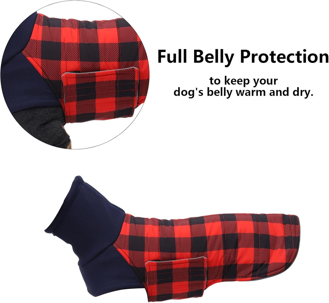 Geyecete Dackel Mantel Winter, Warmer Hunde wintermantel,wasserdichter Hundemantel mit Leinenloch,Hu