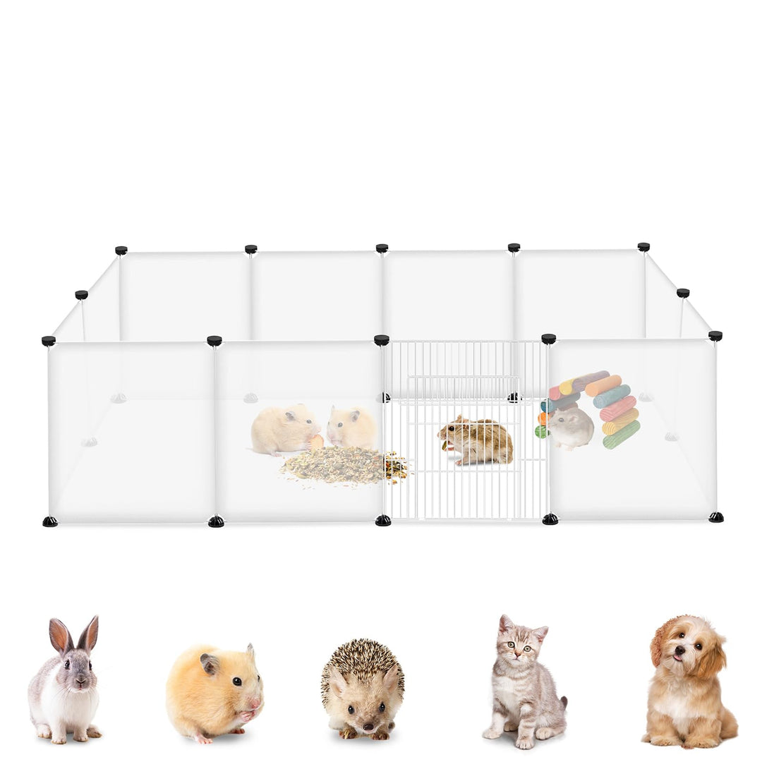 YRHome Freigehege Gittergehege für Kaninchen Hasen Meerschweinchen Gehege Freilauf Hamster Welpengeh