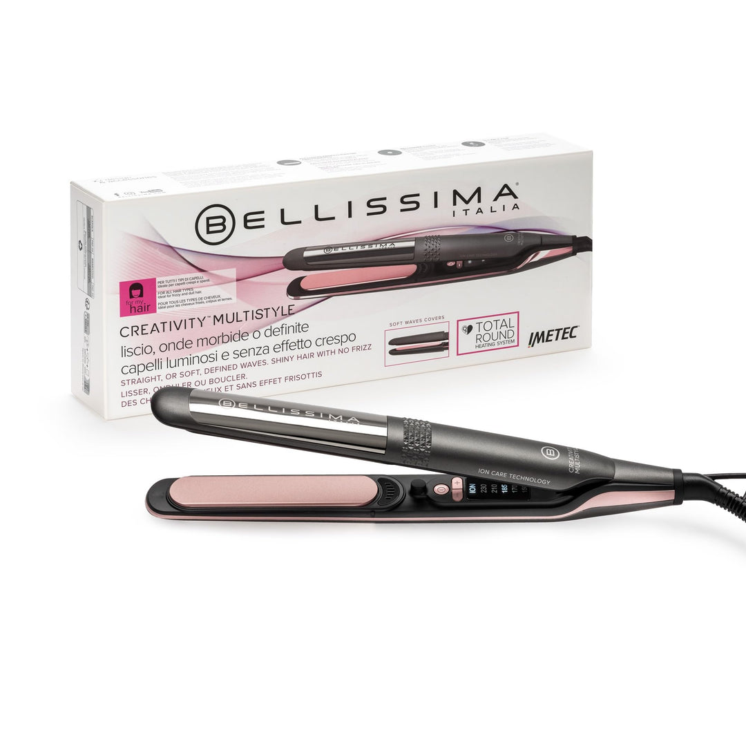 Bellissima Creativity Multistyle Glätteisen, glattes oder gewelltes Haar, Keramikbeschichtung + Diam