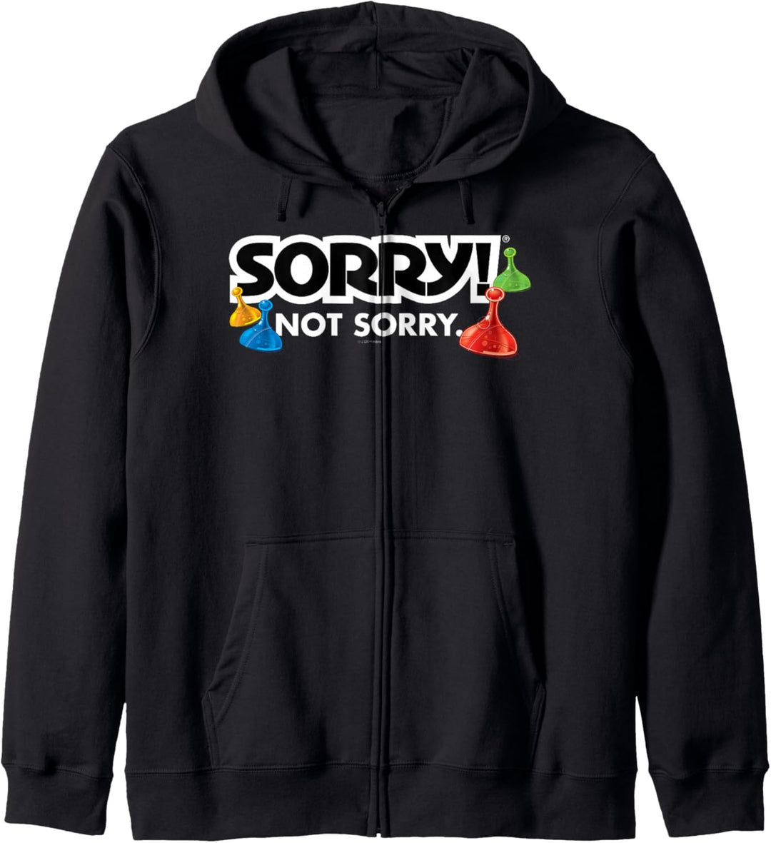 Sorry Not Sorry Logo Kapuzenjacke