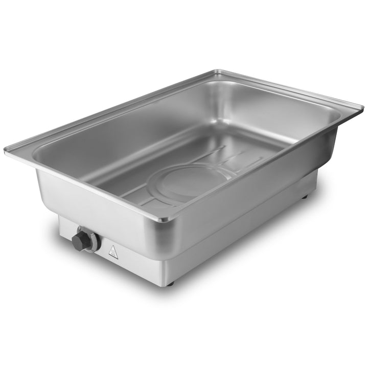 Mahlzeit elektrischer Edelstahl Chafing Dish für GN 1/1 | 9 Liter, bis 80°C mit Display | Warmhalteb