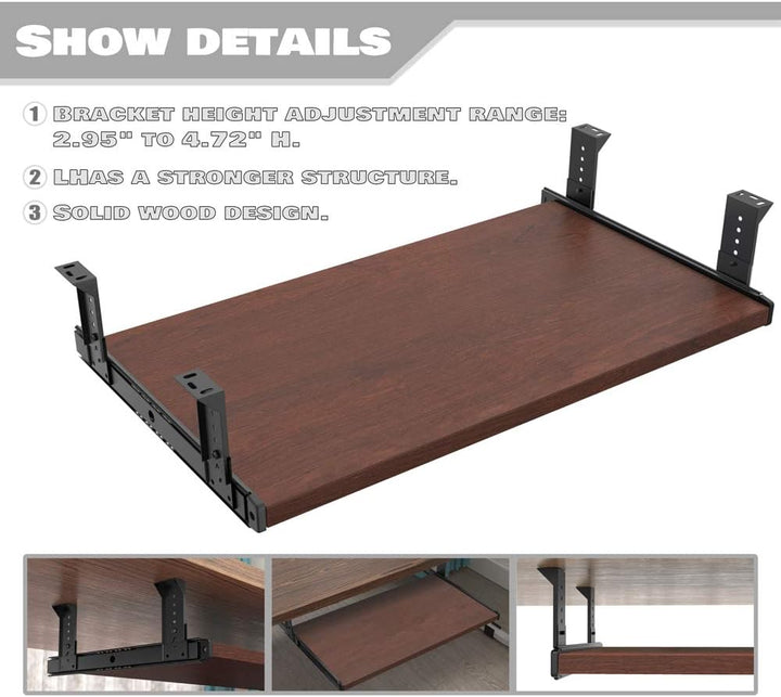 FRMSAET Möbelzubehör Büroproduktanzüge Hardware 53 cm / 60 cm / 76 cm Tastatur Schubladenfach Holzha
