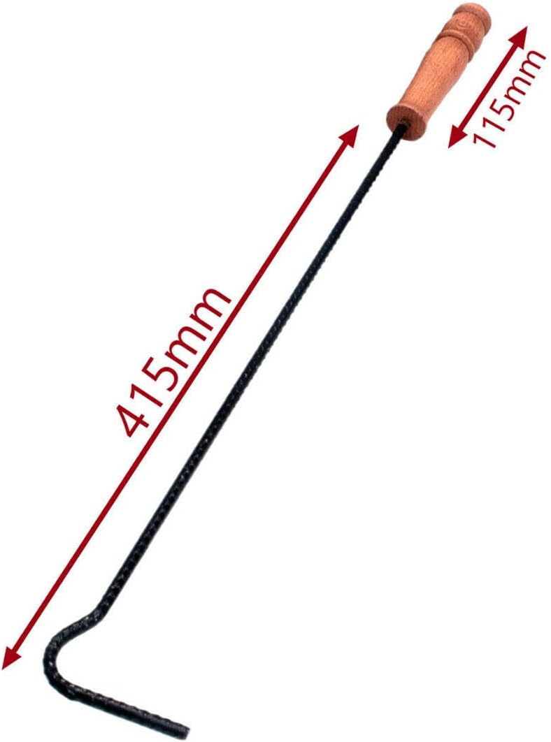 BAUSTER® Kaminbesteck Set Mit Schürhaken, Aschekratzer, Kehrschaufel und Kohlenkasten/Aschebehälter